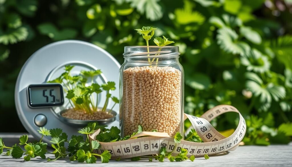 Weight management with garden cress seeds