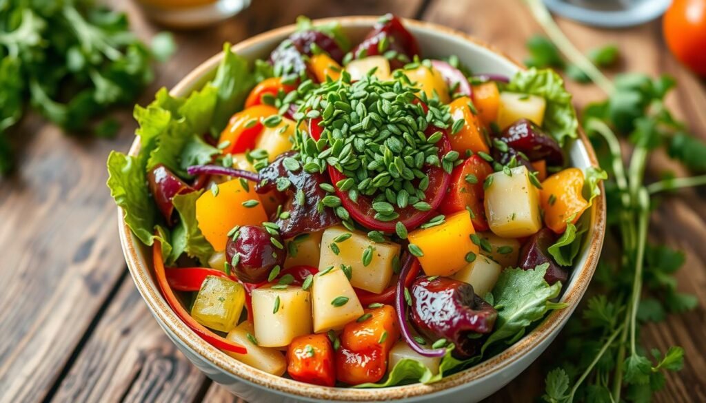 garden cress seeds in salads